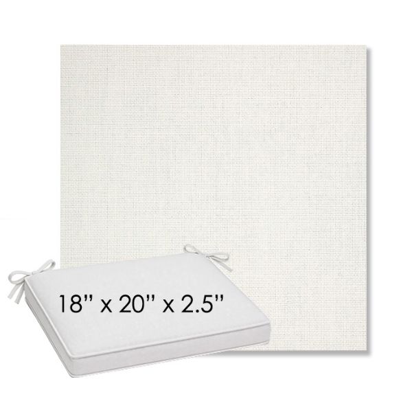 Picture of Idol Snow | Sunbrella® 18" x 20" Outdoor Dining Cushion