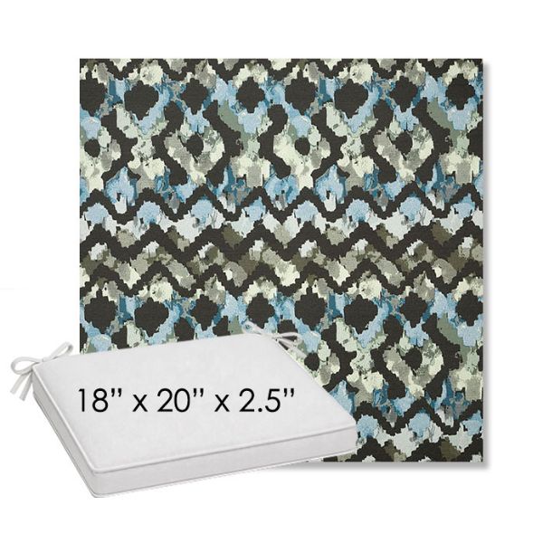 Picture of Inga Green Tea | Sunbrella® 18" x 20" Outdoor Dining Cushion