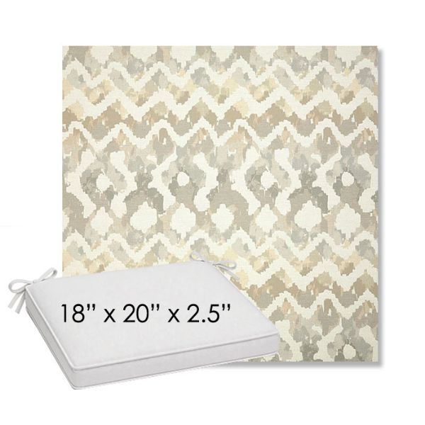 Picture of Inga Marble | Sunbrella® 18" x 20" Outdoor Dining Cushion