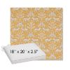 Picture of Jaipur Frame Honey | Sunbrella® 18" x 20" Outdoor Dining Cushion