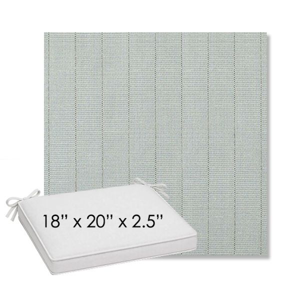 Picture of Kaia Mist | Sunbrella® 18" x 20" Outdoor Dining Cushion