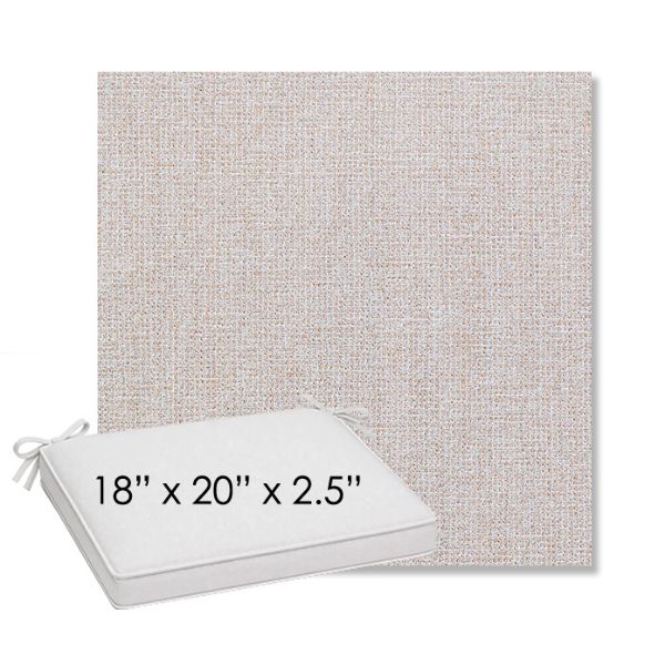 Picture of Kismet Flax | Sunbrella® 18" x 20" Outdoor Dining Cushion