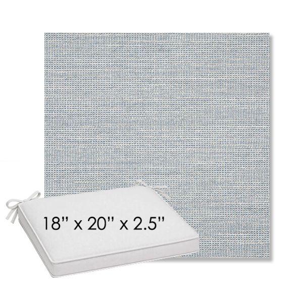 Picture of Kudos Saltwater | Sunbrella® 18" x 20" Outdoor Dining Cushion