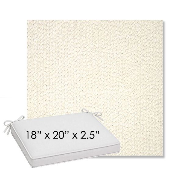 Picture of Margo Snow | Sunbrella® 18" x 20" Outdoor Dining Cushion