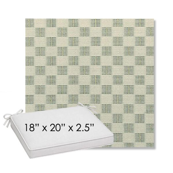 Picture of Mend Juniper | Sunbrella® 18" x 20" Outdoor Dining Cushion