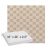 Picture of Mend Terracotta | Sunbrella® 18" x 20" Outdoor Dining Cushion