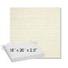 Picture of Piazza Parchment | Sunbrella® 18" x 20" Outdoor Dining Cushion
