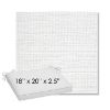 Picture of Piazza White | Sunbrella® 18" x 20" Outdoor Dining Cushion