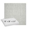 Picture of Pique Cloud | Sunbrella® 18" x 20" Outdoor Dining Cushion