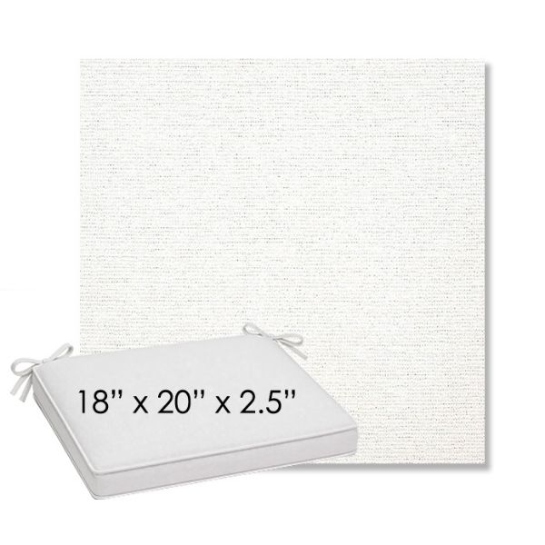 Picture of Platform Salt | Sunbrella® 18" x 20" Outdoor Dining Cushion
