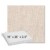 Picture of Poros Linen | Sunbrella® 18" x 20" Outdoor Dining Cushion