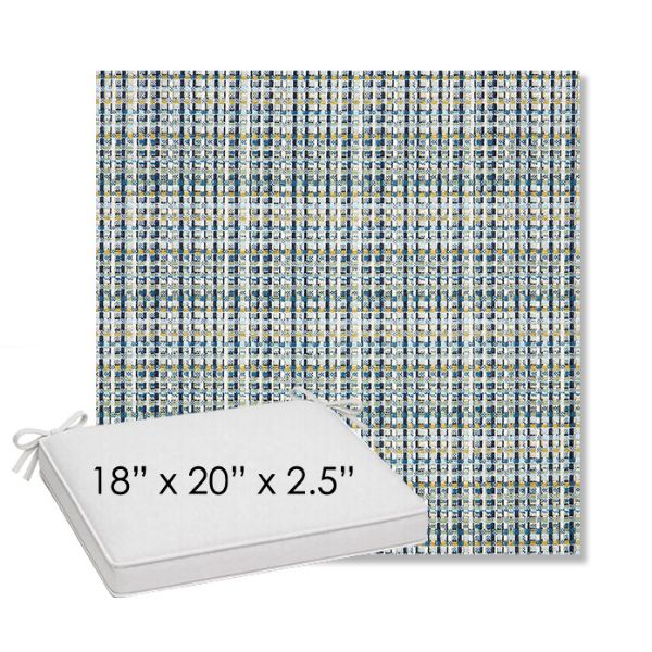 Picture of Principle Lagoon | Sunbrella® 18" x 20" Outdoor Dining Cushion