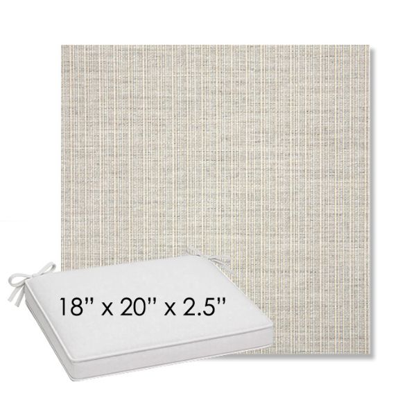 Picture of Proven Dove | Sunbrella® 18" x 20" Outdoor Dining Cushion