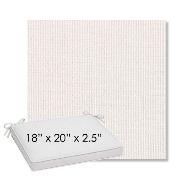 Picture of Replay Linen | Sunbrella® 18" x 20" Outdoor Dining Cushion