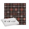 Picture of Rubix Huckleberry | Sunbrella® 18" x 20" Outdoor Dining Cushion