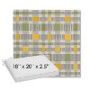 Picture of Rubix Lemon Lime | Sunbrella® 18" x 20" Outdoor Dining Cushion