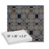 Picture of Rubix Vintage Denim | Sunbrella® 18" x 20" Outdoor Dining Cushion