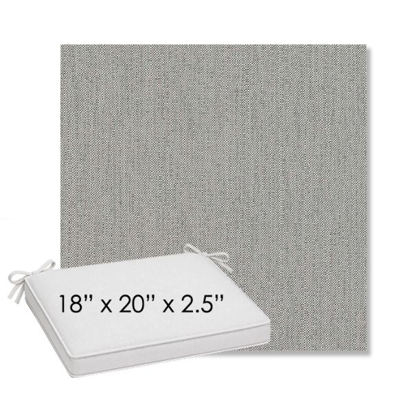 Picture of Savane Nimbus | Sunbrella® 18" x 20" Outdoor Dining Cushion