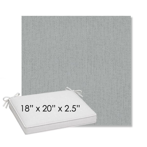 Picture of Savane Whisper | Sunbrella® 18" x 20" Outdoor Dining Cushion