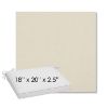 Picture of Savane White | Sunbrella® 18" x 20" Outdoor Dining Cushion