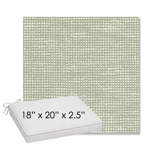 Picture of Slow Spirea | Sunbrella® 18" x 20" Outdoor Dining Cushion