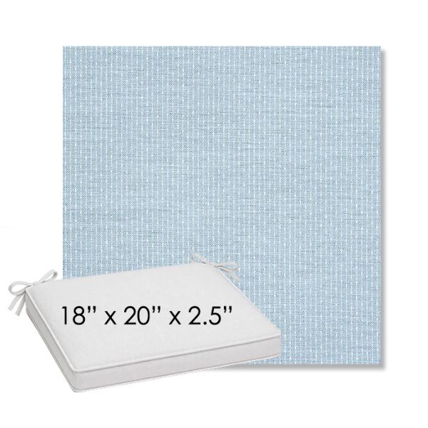 Picture of Solo Ocean | Sunbrella® 18" x 20" Outdoor Dining Cushion