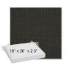 Picture of Spectrum Carbon | Sunbrella® 18" x 20" Outdoor Dining Cushion