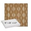 Picture of Spinner Diamond Teak | Sunbrella® 18" x 20" Outdoor Dining Cushion