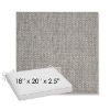 Picture of Tailored Fog | Sunbrella® 18" x 20" Outdoor Dining Cushion