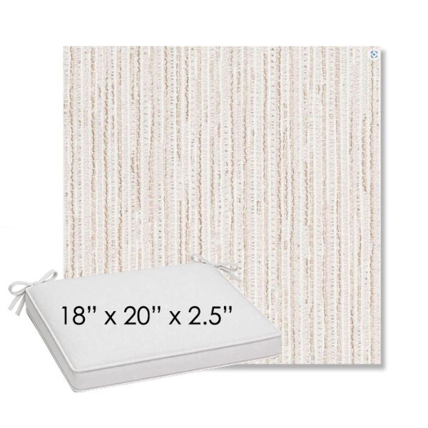 Picture of Tectonic Parchment | Sunbrella® 18" x 20" Outdoor Dining Cushion