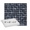 Picture of Toggle Blueprint | Sunbrella® 18" x 20" Outdoor Dining Cushion