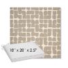 Picture of Toggle Driftwood | Sunbrella® 18" x 20" Outdoor Dining Cushion
