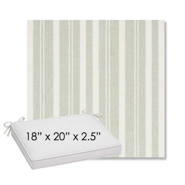 Picture of Tranquil Sage | Sunbrella® 18" x 20" Outdoor Dining Cushion