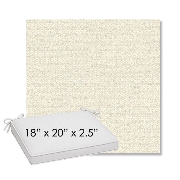 Picture of Tundra Swan | Sunbrella® 18" x 20" Outdoor Dining Cushion