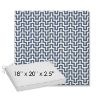 Picture of Underline Denim | Sunbrella® 18" x 20" Outdoor Dining Cushion