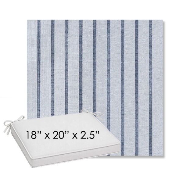 Picture of Unwind Sky | Sunbrella® 18" x 20" Outdoor Dining Cushion