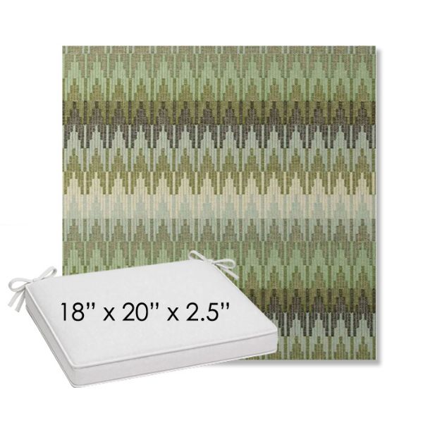 Picture of Valley Herbal | Sunbrella® 18" x 20" Outdoor Dining Cushion