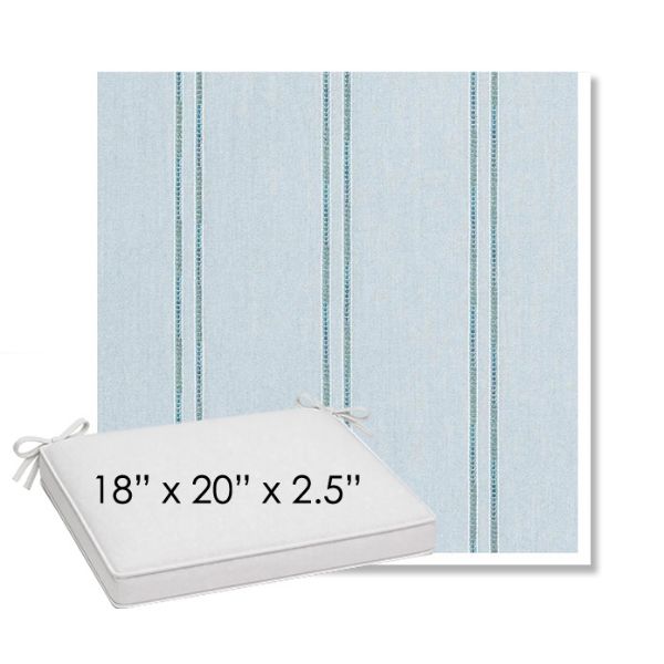 Picture of Wayward Sky | Sunbrella® 18" x 20" Outdoor Dining Cushion