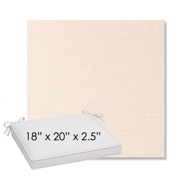 Picture of Willa Cream | Sunbrella® 18" x 20" Outdoor Dining Cushion