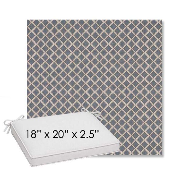 Picture of Yardly Hydrangea | Sunbrella® 18" x 20" Outdoor Dining Cushion