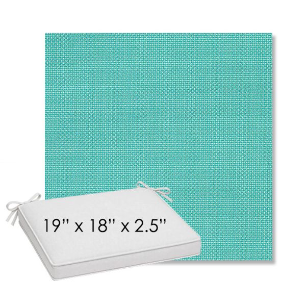 Picture of Bliss Breeze | Sunbrella® 19" x 18" Outdoor Dining Cushion