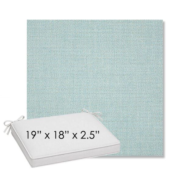 Picture of Bliss Dew | Sunbrella® 19" x 18" Outdoor Dining Cushion