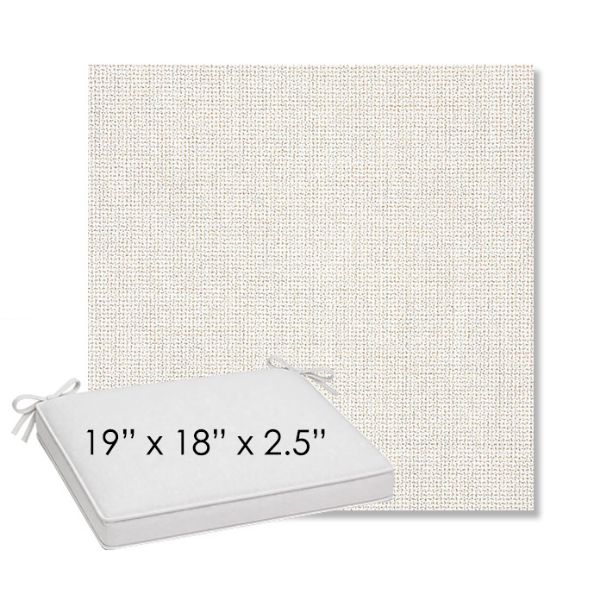 Picture of Bliss Linen | Sunbrella® 19" x 18" Outdoor Dining Cushion