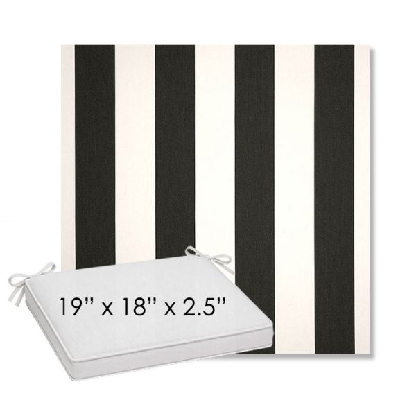 Picture of Cabana Classic | Sunbrella® 19" x 18" Outdoor Dining Cushion