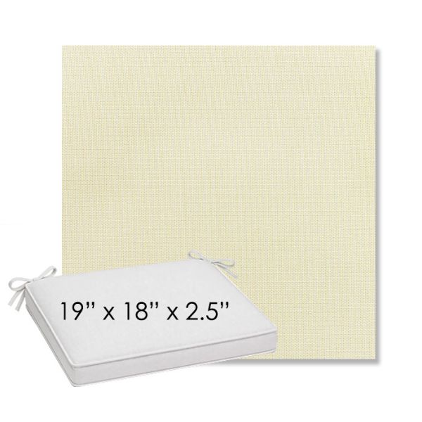 Picture of Canvas Birds Eye | Sunbrella® 19" x 18" Outdoor Dining Cushion
