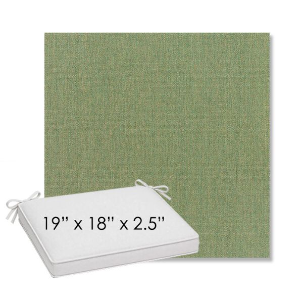 Picture of Canvas Fern | Sunbrella® 19" x 18" Outdoor Dining Cushion