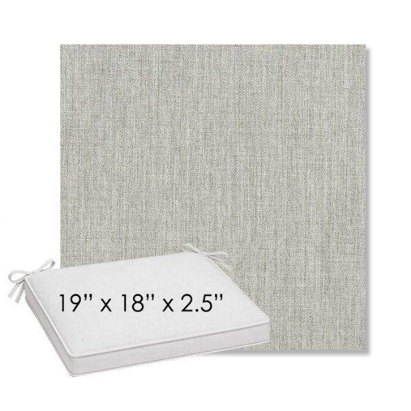 Picture of Canvas Granite | Sunbrella® 19" x 18" Outdoor Dining Cushion