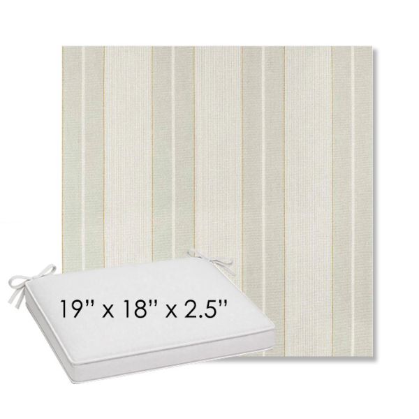 Picture of Carlo Celery | Sunbrella® 19" x 18" Outdoor Dining Cushion