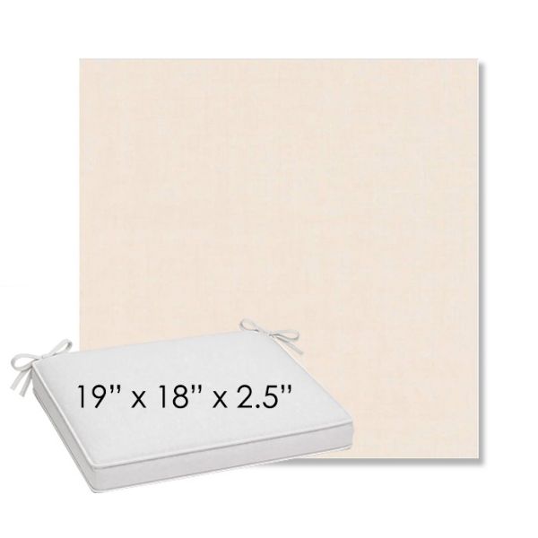 Picture of Cast Bisque | Sunbrella® 19" x 18" Outdoor Dining Cushion