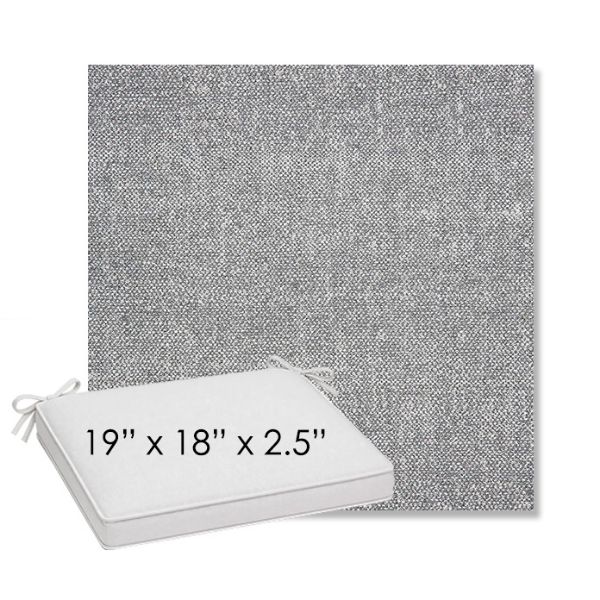 Picture of Chartres Gull | Sunbrella® 19" x 18" Outdoor Dining Cushion